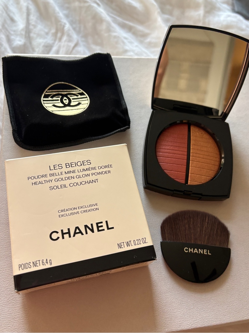 CHANEL Les Beiges Bronzer Duo - Healthy Golden Glow Powder